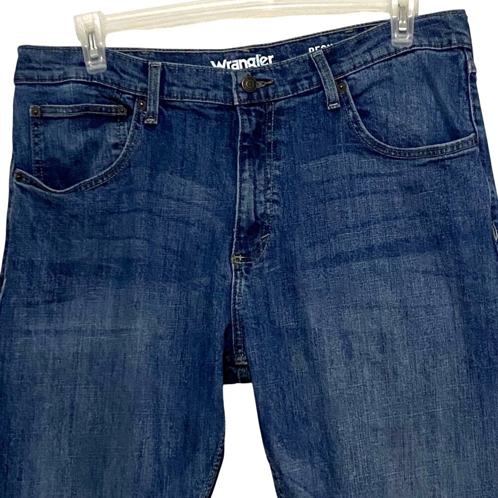 Wrangler Mens Regular Fit Straight Leg Jeans 38x29 Western Cowboy Rodeo Workwear